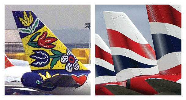 1997 British Airways tailfins