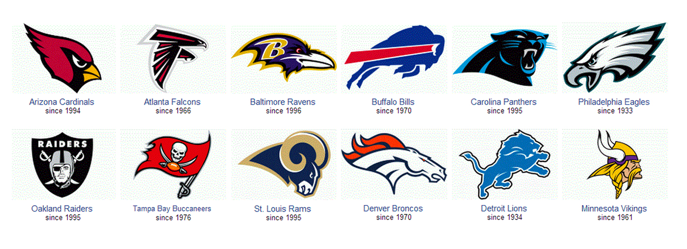 NFL logos