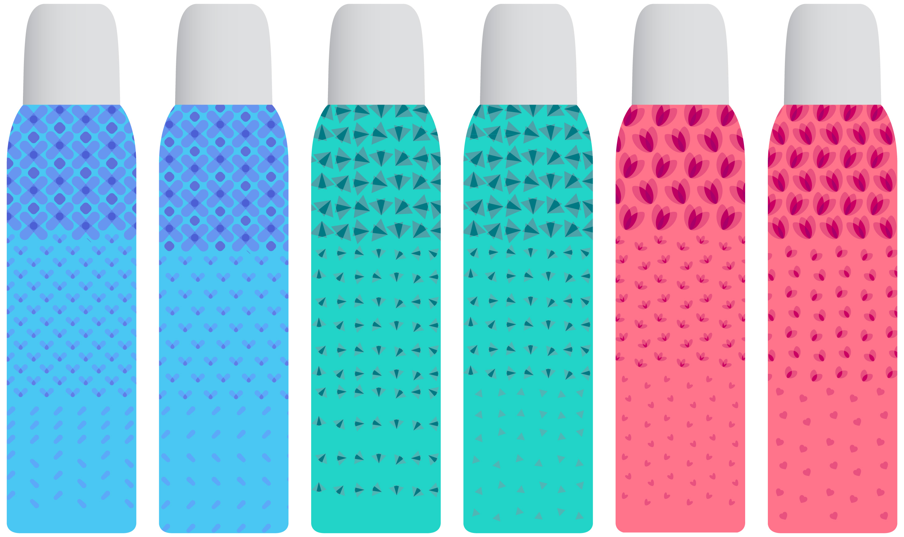 The breaks between the lighter and denser parts of the can had to happen at the same heights