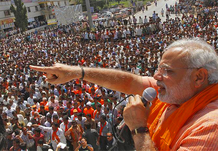 Indian election candidate Narendra Modi.