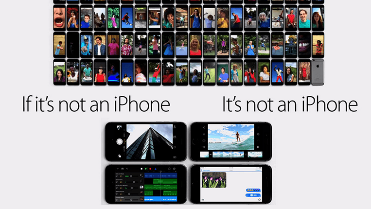 Apple's "If it’s not an iPhone, it’s not an iPhone" commercial.