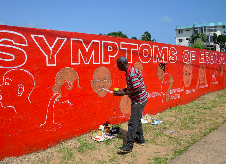 The design aims to educate the illiterate on symptoms of diseases